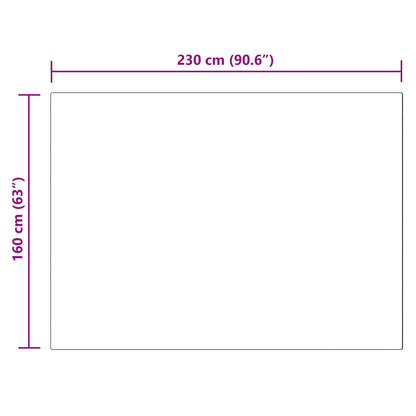 Nep Konijnenbont Tapijt Olite Zwart 160 x 230 cm Polyester