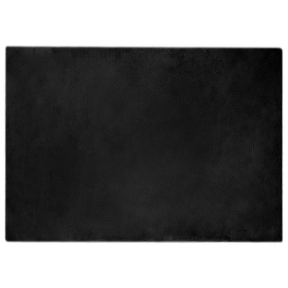 Nep Konijnenbont Tapijt Olite Zwart 160 x 230 cm Polyester