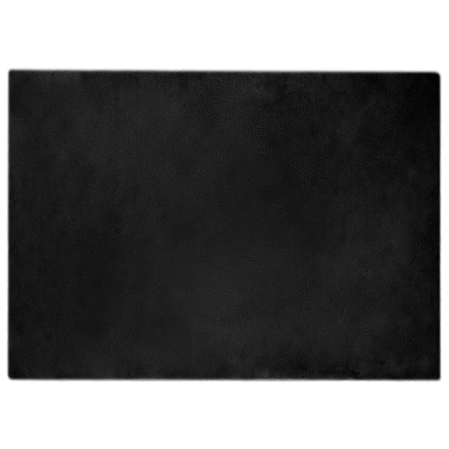 Nep Konijnenbont Tapijt Zwart 240 x 340 cm Polyester