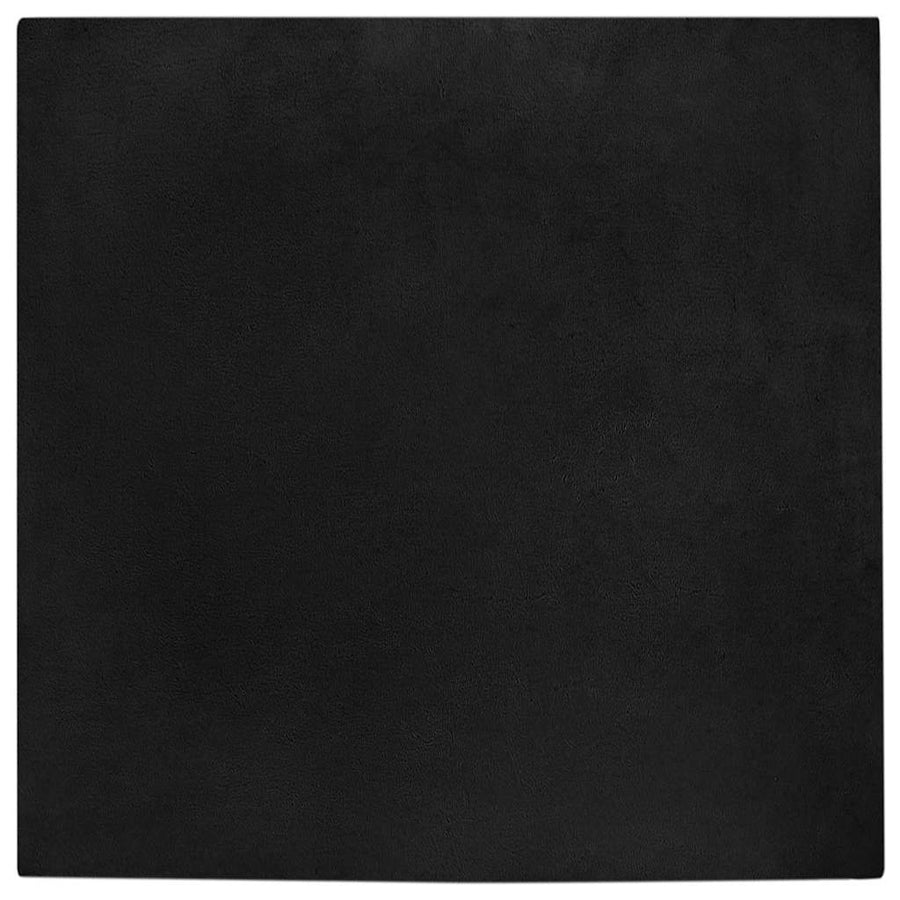 Nep Konijnenbont Tapijt Zwart 200 x 200 cm Polyester