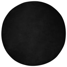 Nep Konijnenbont Tapijt Olite Zwart Ø 80 cm Polyester