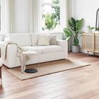 Vloerkleed nepbont 100x200 cm taupe