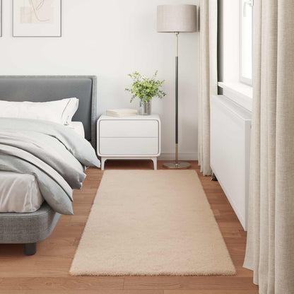 Nep Konijnenbont Tapijt Olite Taupe 100 x 200 cm Polyester