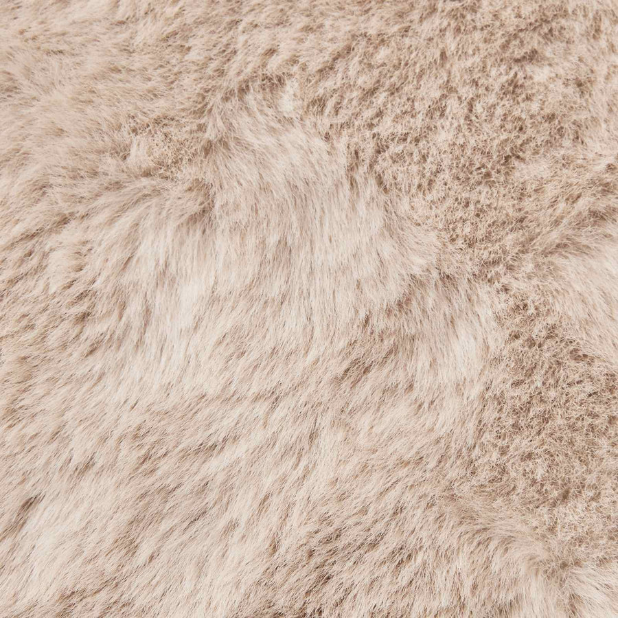 Nep Konijnenbont Tapijt Olite Taupe 100 x 200 cm Polyester