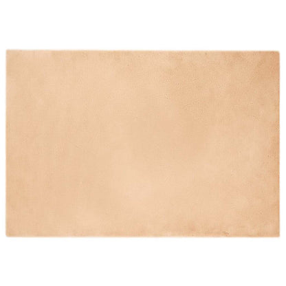 Nep Konijnenbont Tapijt Taupe 120 x 170 cm Polyester