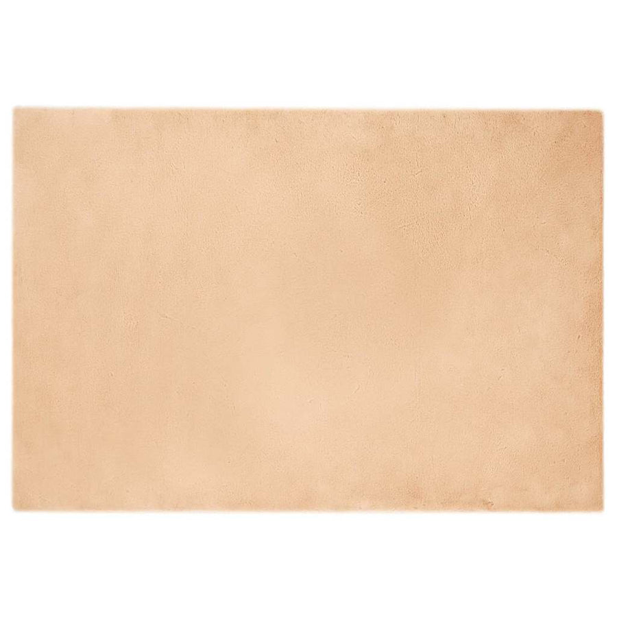 Nep Konijnenbont Tapijt Taupe 120 x 170 cm Polyester