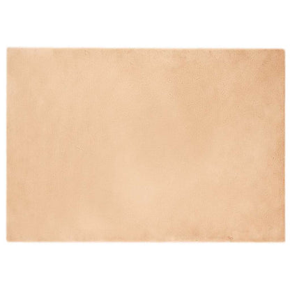 Nep Konijnenbont Tapijt Taupe 140 x 200 cm Polyester