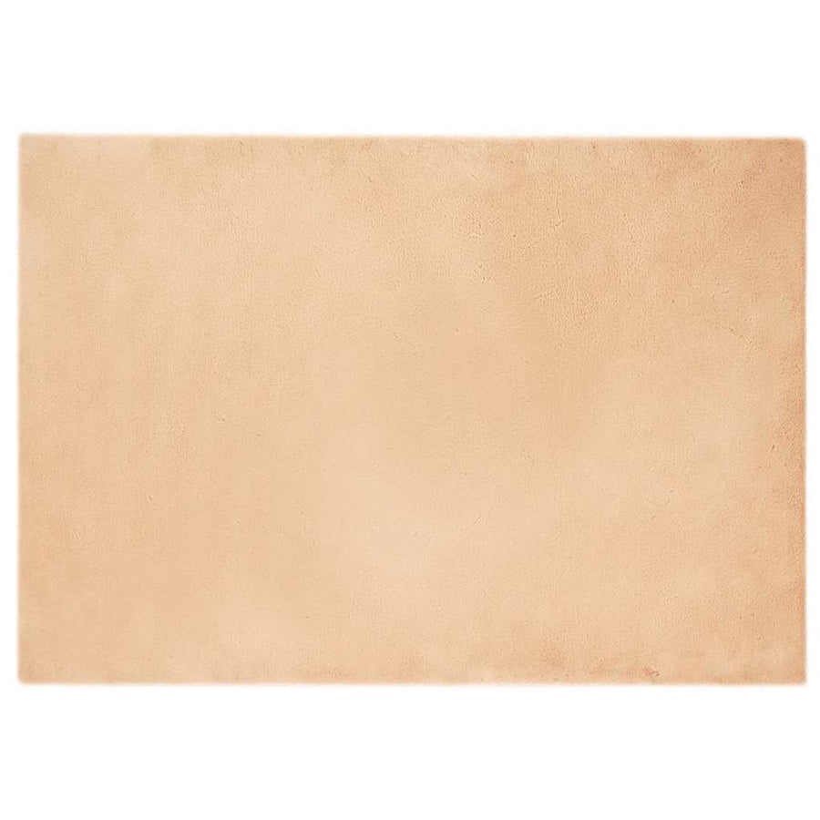 Nep Konijnenbont Tapijt Taupe 140 x 200 cm Polyester