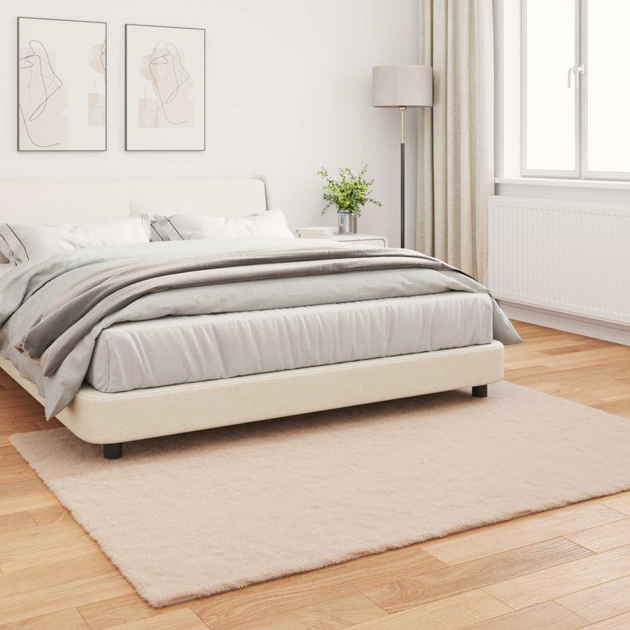 Nep Konijnenbont Tapijt Olite Taupe 160 x 230 cm Polyester
