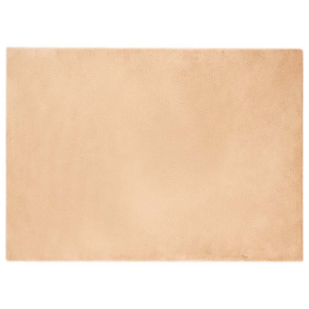 Nep Konijnenbont Tapijt Taupe 200 x 280 cm Polyester