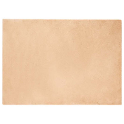 Nep Konijnenbont Tapijt Taupe 200 x 280 cm Polyester