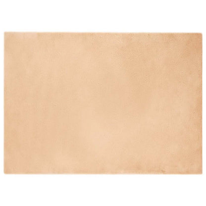 Nep Konijnenbont Tapijt Taupe 240 x 340 cm Polyester