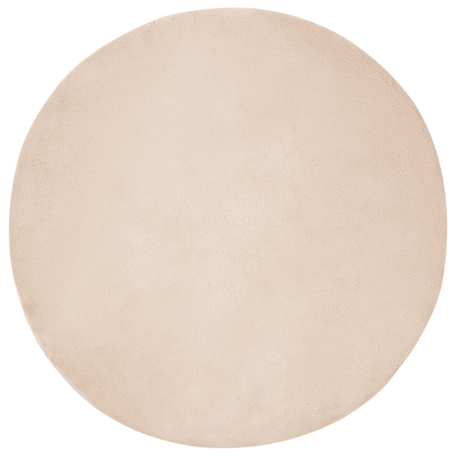 Nep Konijnenbont Tapijt Olite Taupe Ø 80 cm Polyester