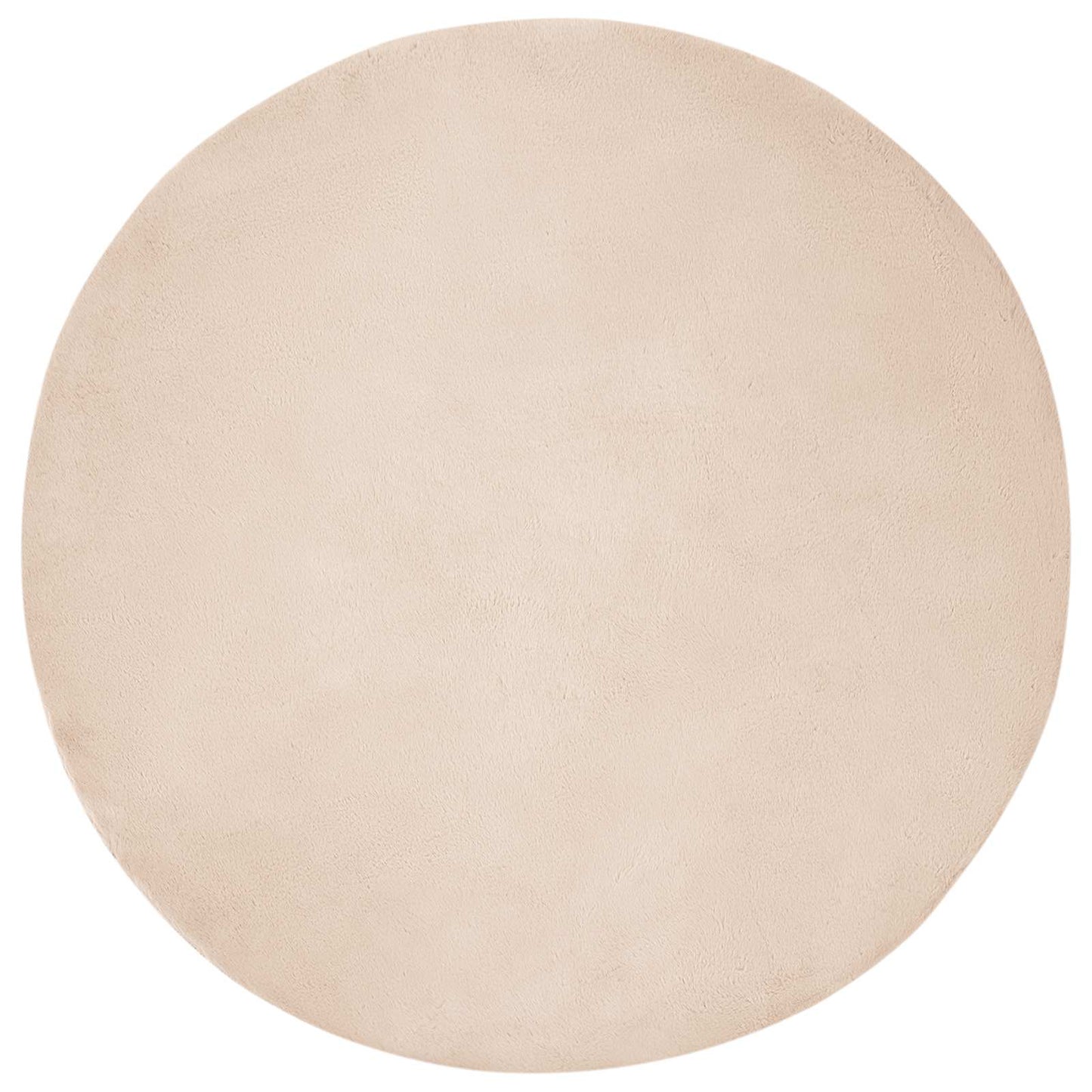 Nep Konijnenbont Tapijt Olite Taupe Ø 100 cm Polyester