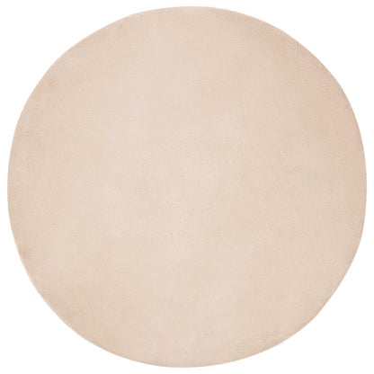 Nep Konijnenbont Tapijt Olite Taupe Ø 100 cm Polyester