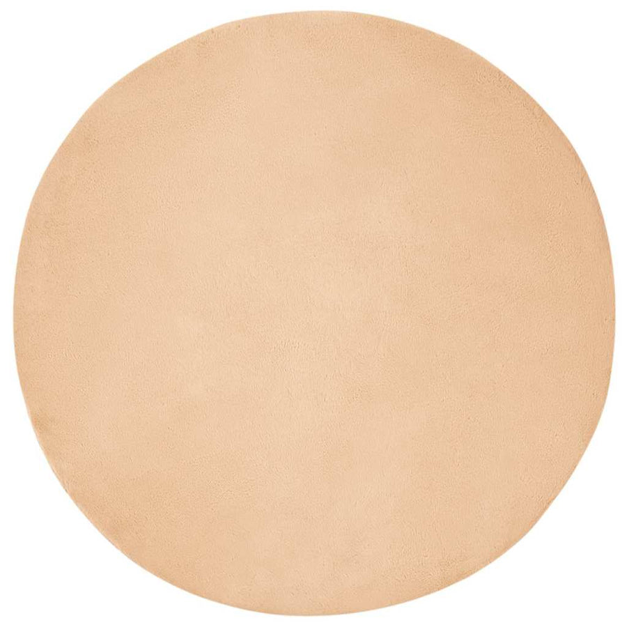 Nep Konijnenbont Tapijt Taupe Ø 200 cm Polyester