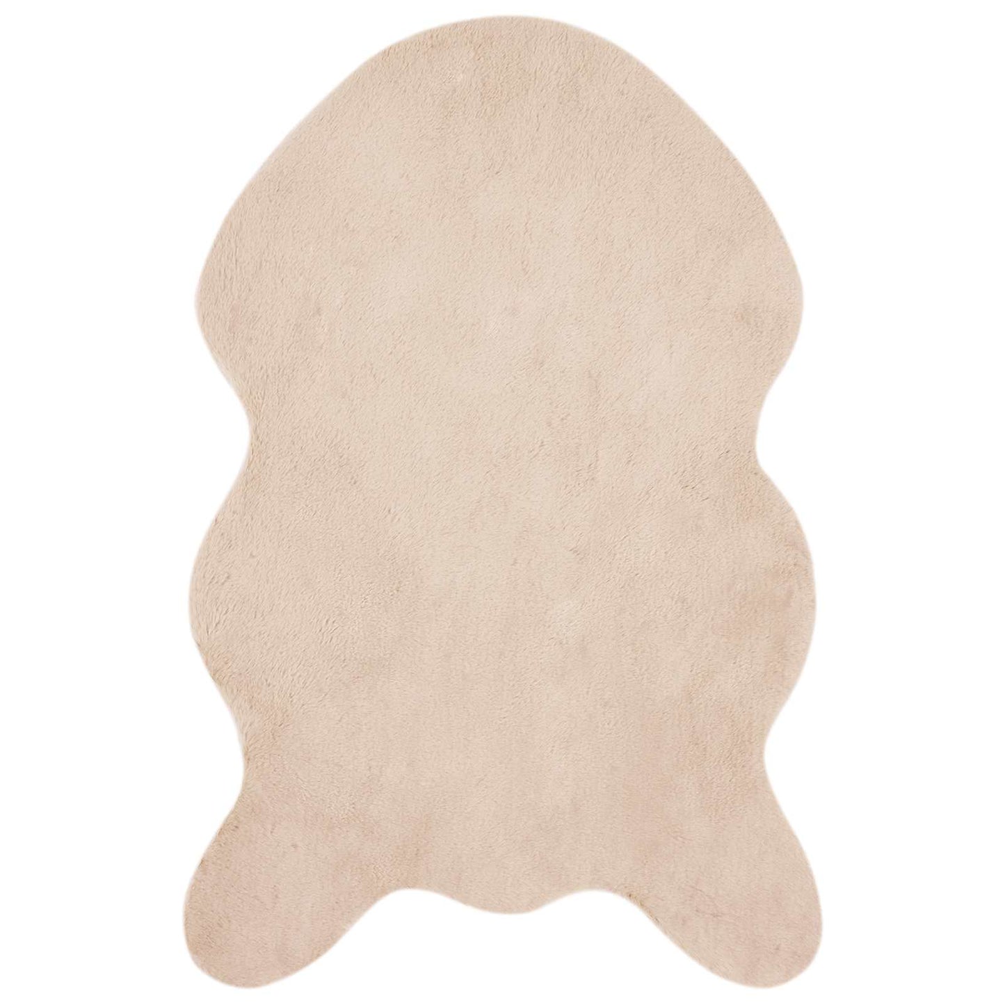 Nep Konijnenbont Tapijt Olite Taupe 50 x 80 cm Polyester