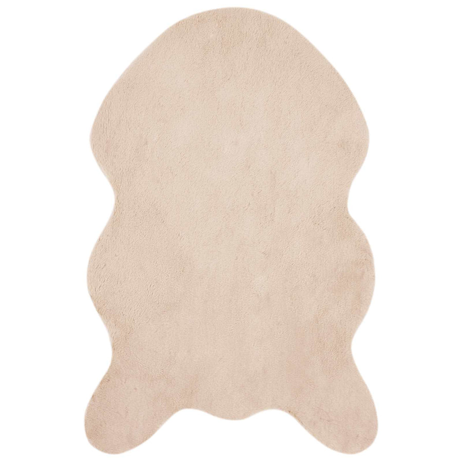 Nep Konijnenbont Tapijt Olite Taupe 50 x 80 cm Polyester
