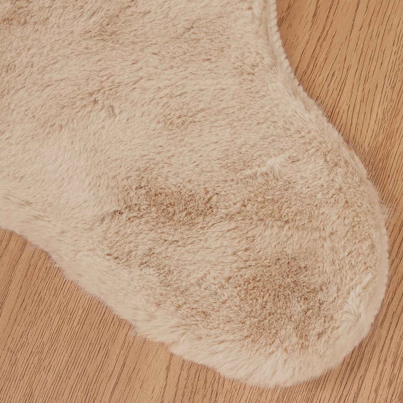 Nep Konijnenbont Tapijt Olite Taupe 60 x 90 cm Polyester