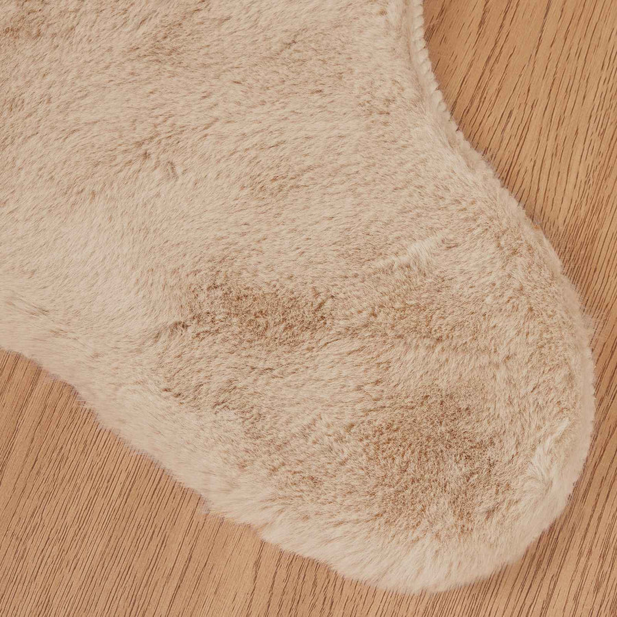 Nep Konijnenbont Tapijt Olite Taupe 80 x 120 cm Polyester