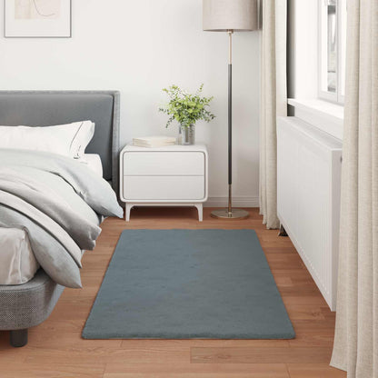 Nep Konijnenbont Tapijt Olite Antraciet 60 x 110 cm Polyester