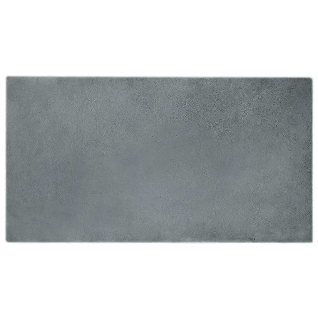 Nep Konijnenbont Tapijt Antraciet 80 x 150 cm Polyester