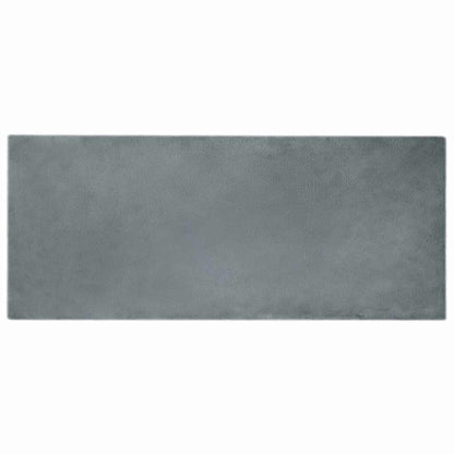 Nep Konijnenbont Tapijt Antraciet 80 x 200 cm Polyester