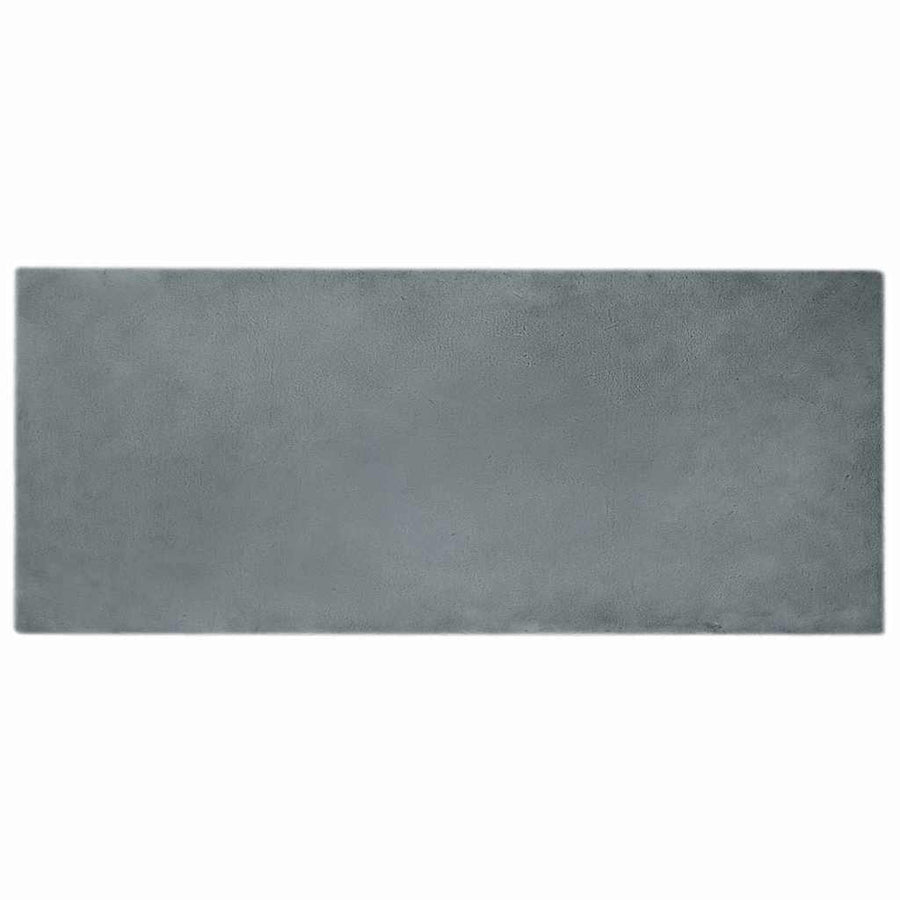 Nep Konijnenbont Tapijt Antraciet 80 x 200 cm Polyester