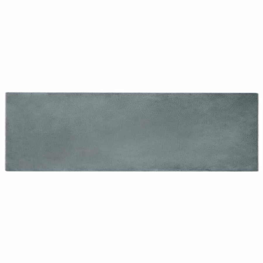 Nep Konijnenbont Tapijt Antraciet 80 x 250 cm Polyester