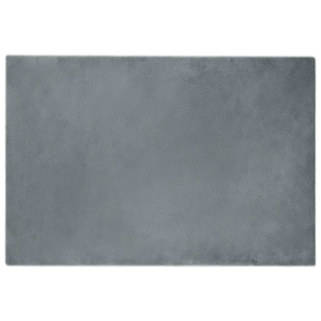 Nep Konijnenbont Tapijt Antraciet 120 x 170 cm Polyester