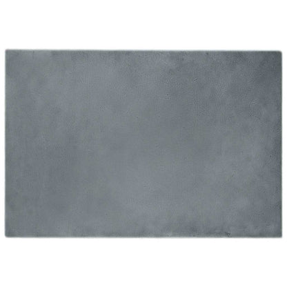 Nep Konijnenbont Tapijt Antraciet 120 x 170 cm Polyester