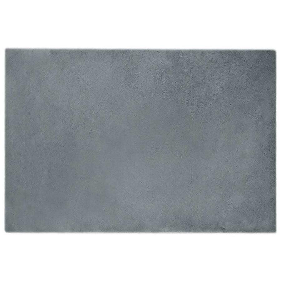 Nep Konijnenbont Tapijt Antraciet 120 x 170 cm Polyester