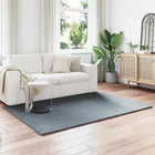 Non-slip faux leather rabbit fur rug Olite Anthracite