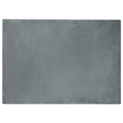 Nep Konijnenbont Tapijt Antraciet 200 x 280 cm Polyester