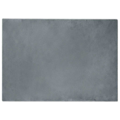 Nep Konijnenbont Tapijt Antraciet 240 x 340 cm Polyester