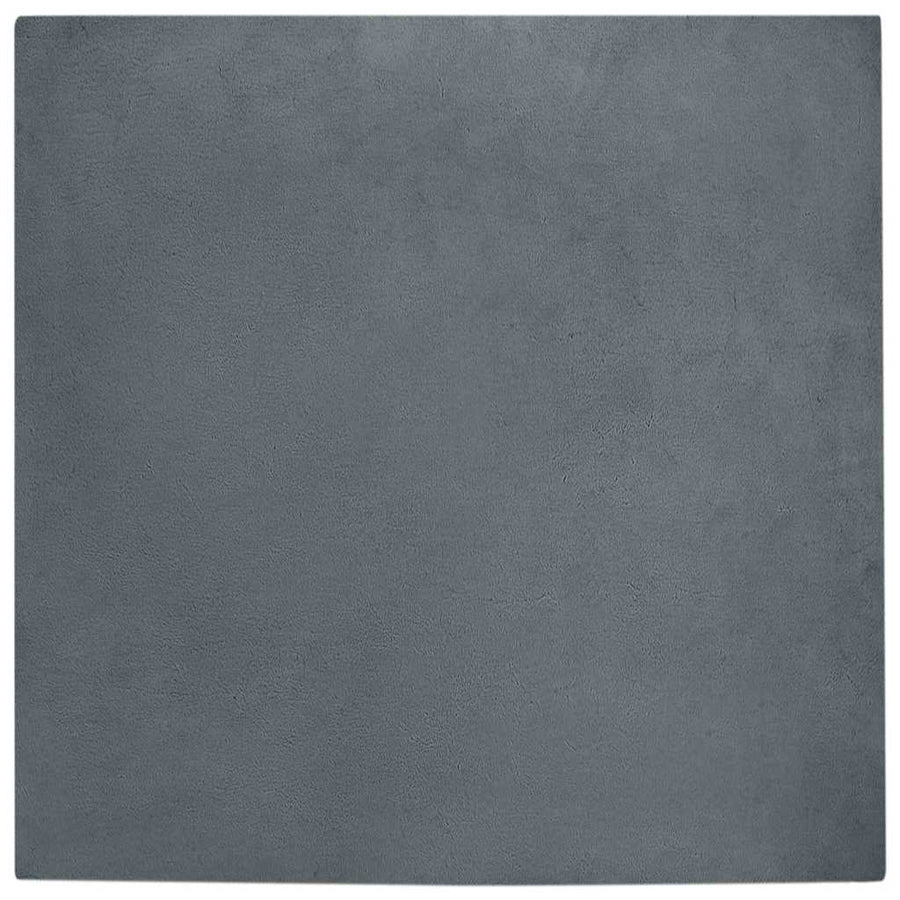 Nep Konijnenbont Tapijt Antraciet 120 x 120 cm Polyester