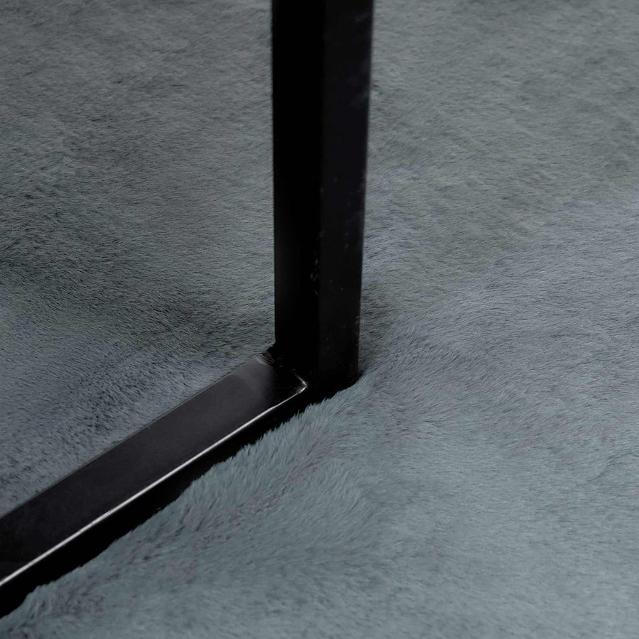 Nep Konijnenbont Tapijt Olite Antraciet 60 x 90 cm Polyester