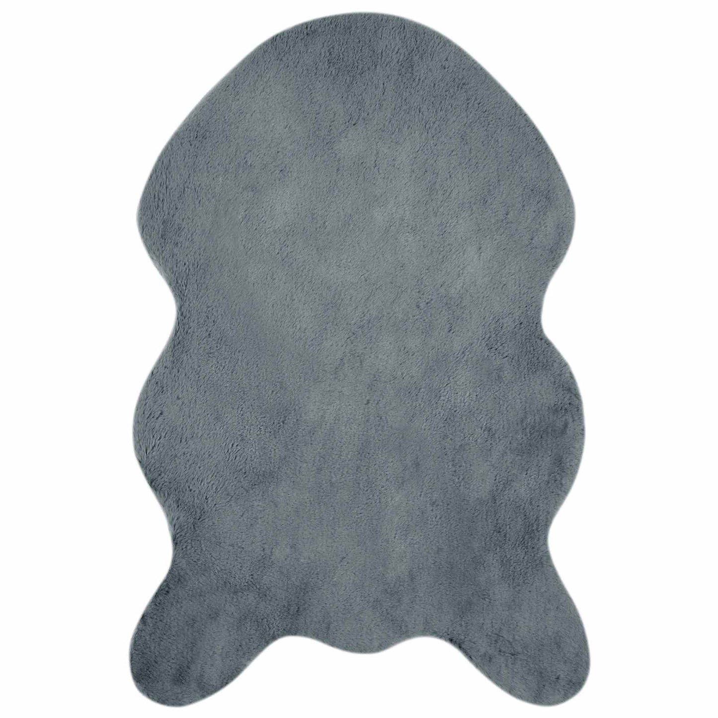 Nep Konijnenbont Tapijt Olite Antraciet 60 x 90 cm Polyester