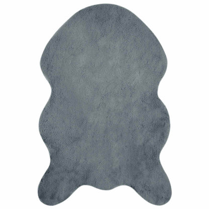 Nep Konijnenbont Tapijt Olite Antraciet 60 x 90 cm Polyester