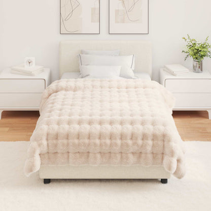 Neppels Konijnenbont Deken Beige 130 x 150 cm Polyester