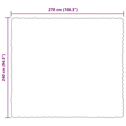 Neppels Konijnenbont Deken Beige 240 x 270 cm Polyester