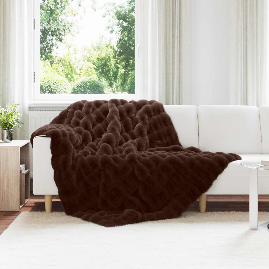Neppels Konijnenbont Deken Kameel 150 x 220 cm Polyester
