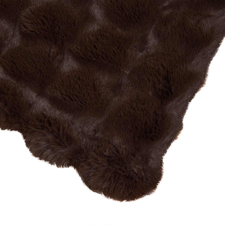 Neppels Konijnenbont Deken Kameel 220 x 240 cm Polyester