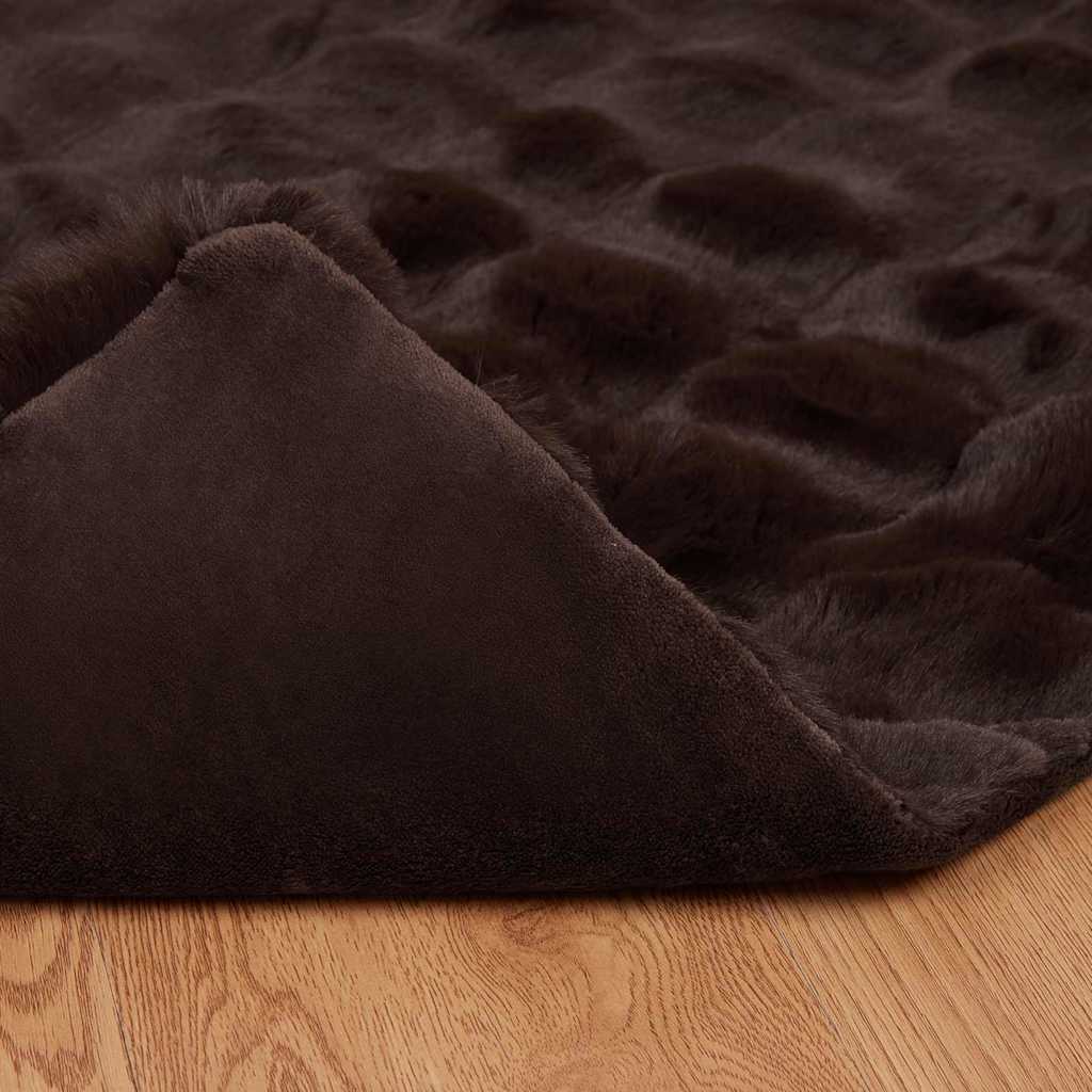 Neppels Konijnenbont Deken 4 pcs Kameel 150 x 220 cm Polyester