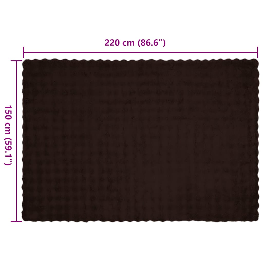 Neppels Konijnenbont Deken 4 pcs Kameel 150 x 220 cm Polyester