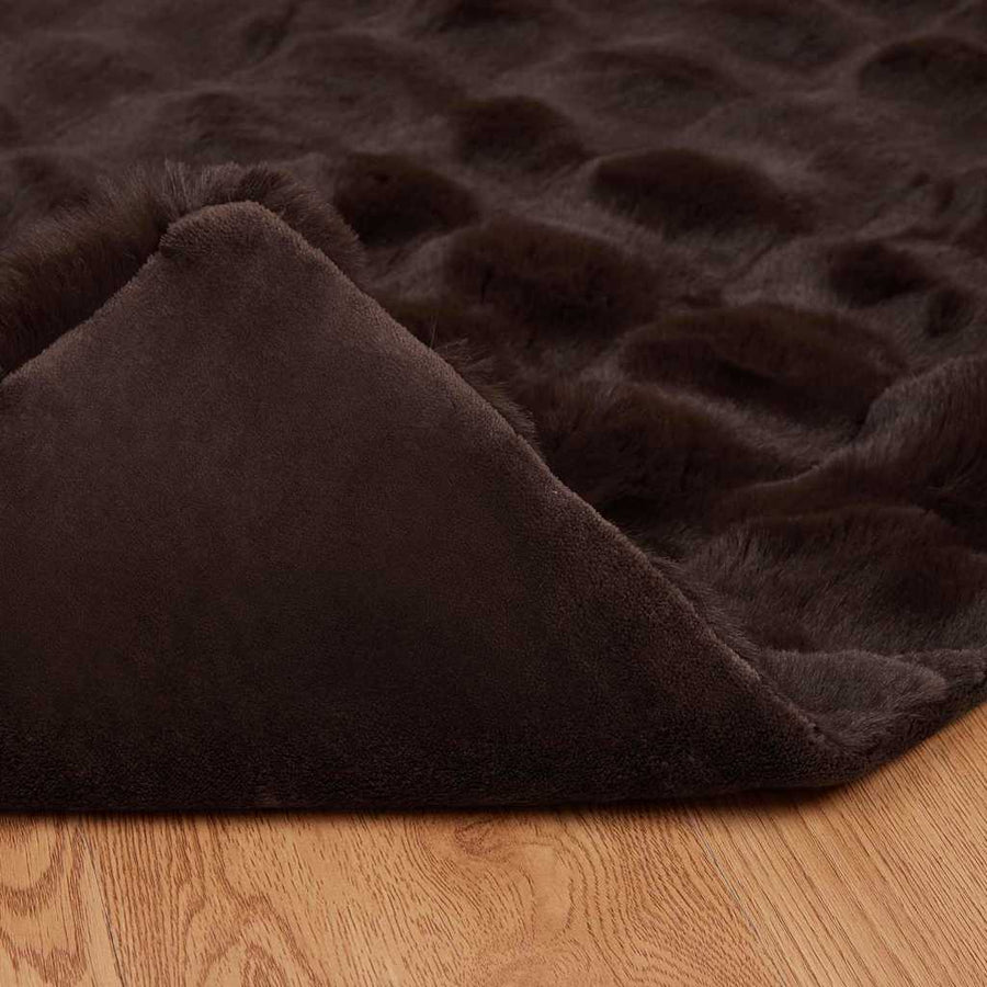 Neppels Konijnenbont Deken 4 pcs Kameel 220 x 240 cm Polyester