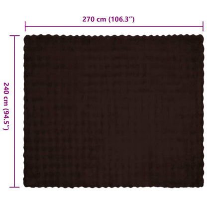 Neppels Konijnenbont Deken 4 pcs Kameel 240 x 270 cm Polyester