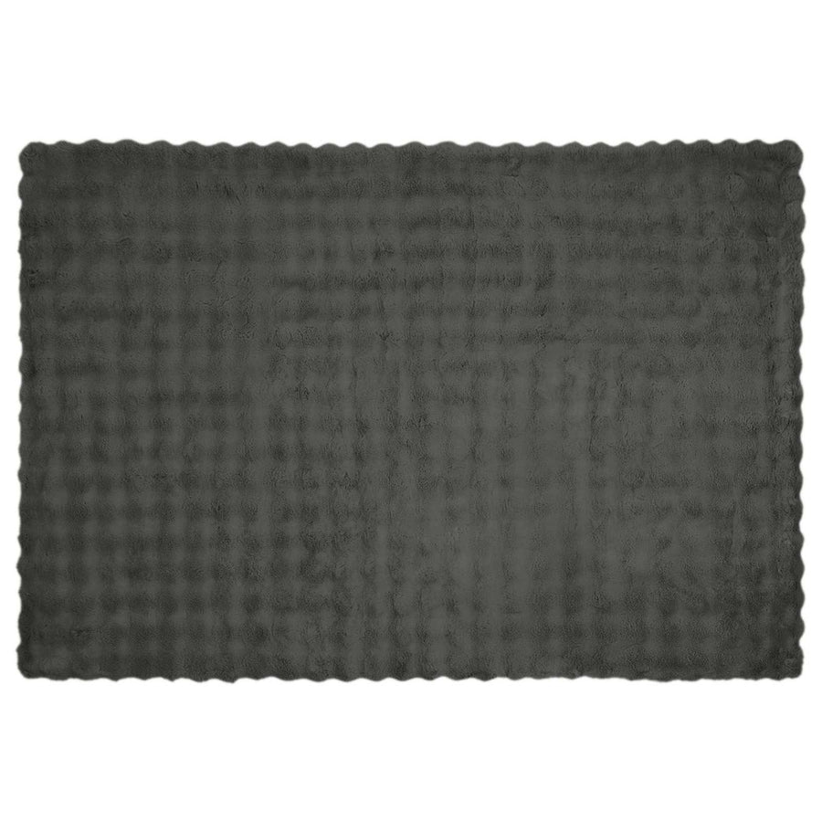 Neppels Konijnenbont Deken Donkergrijs 150 x 220 cm Polyester
