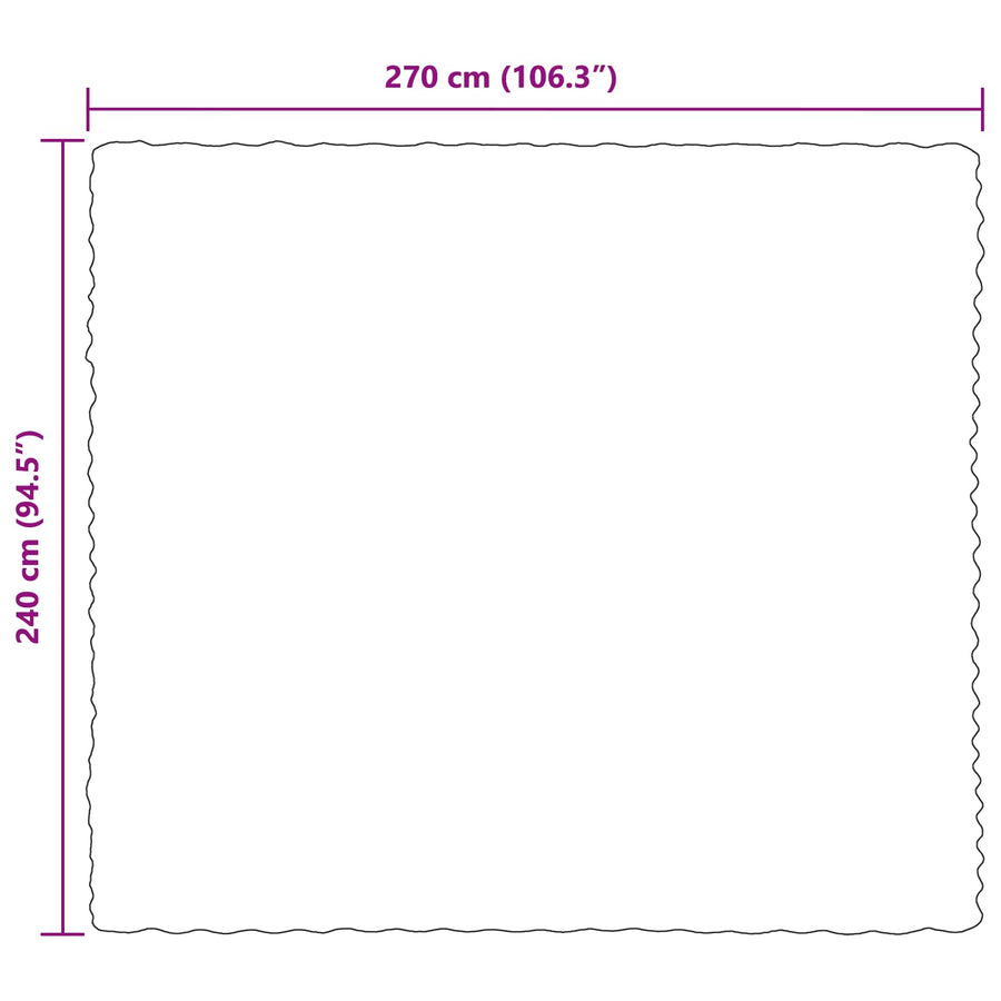 Neppels Konijnenbont Deken Donkergrijs 240 x 270 cm Polyester
