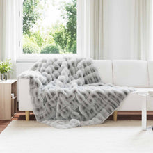 Neppels Konijnenbont Deken Grijs 150 x 220 cm Polyester